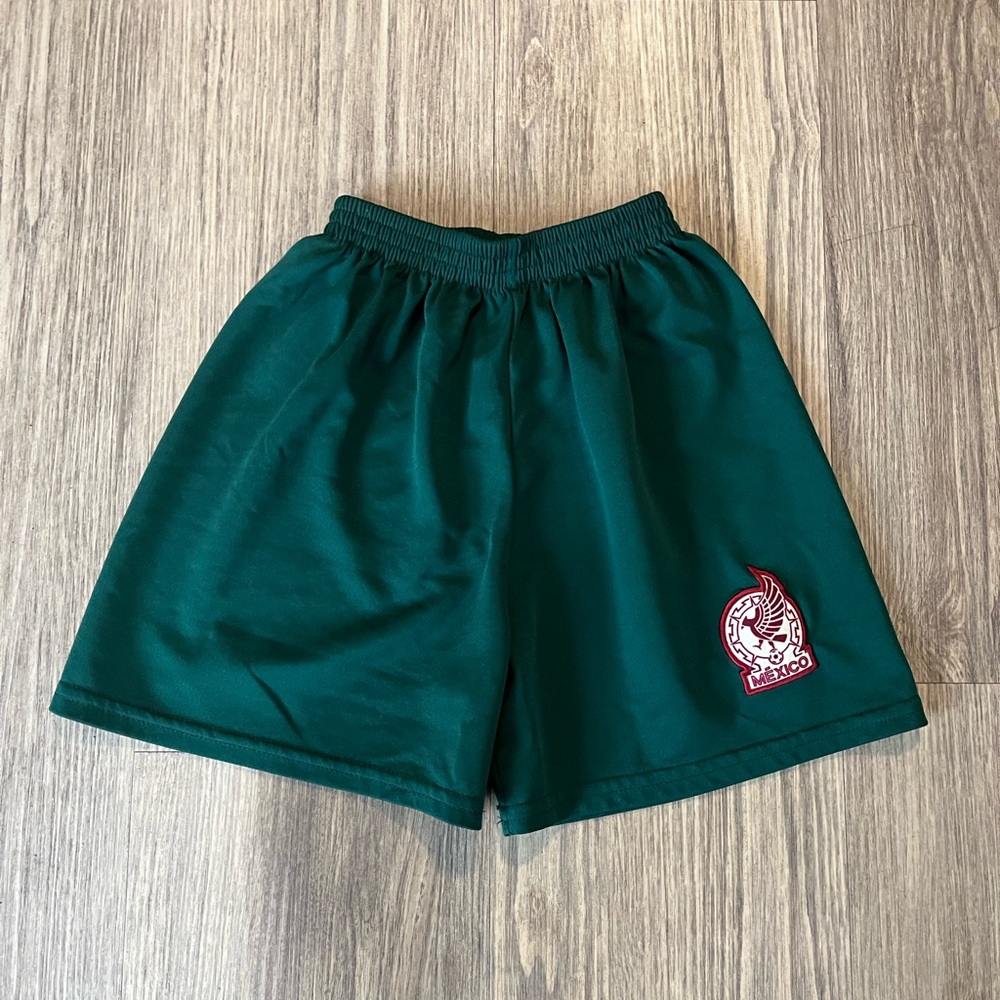 Boys Mexico Green Shorts